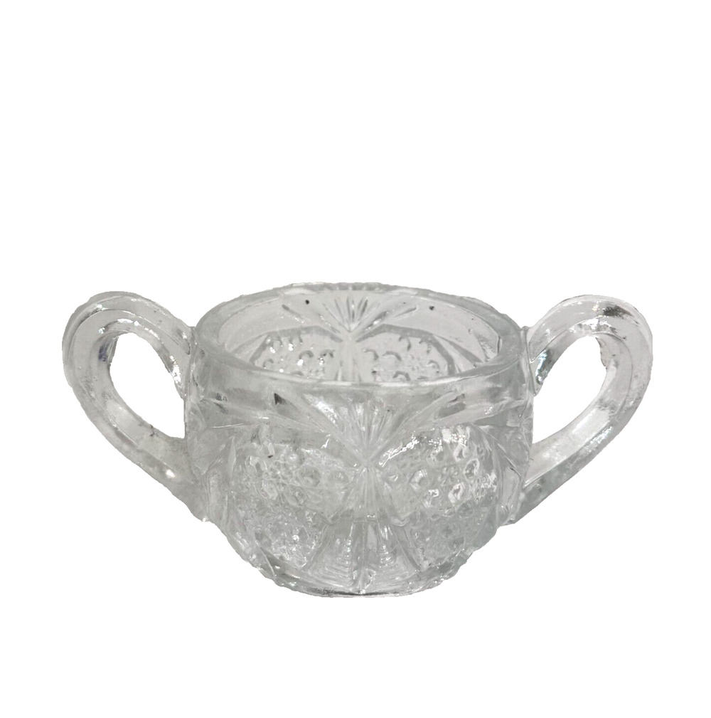 EAPG Cambridge Glass Sweetheart Child's Toy Sugar Bowl c1910 VTG